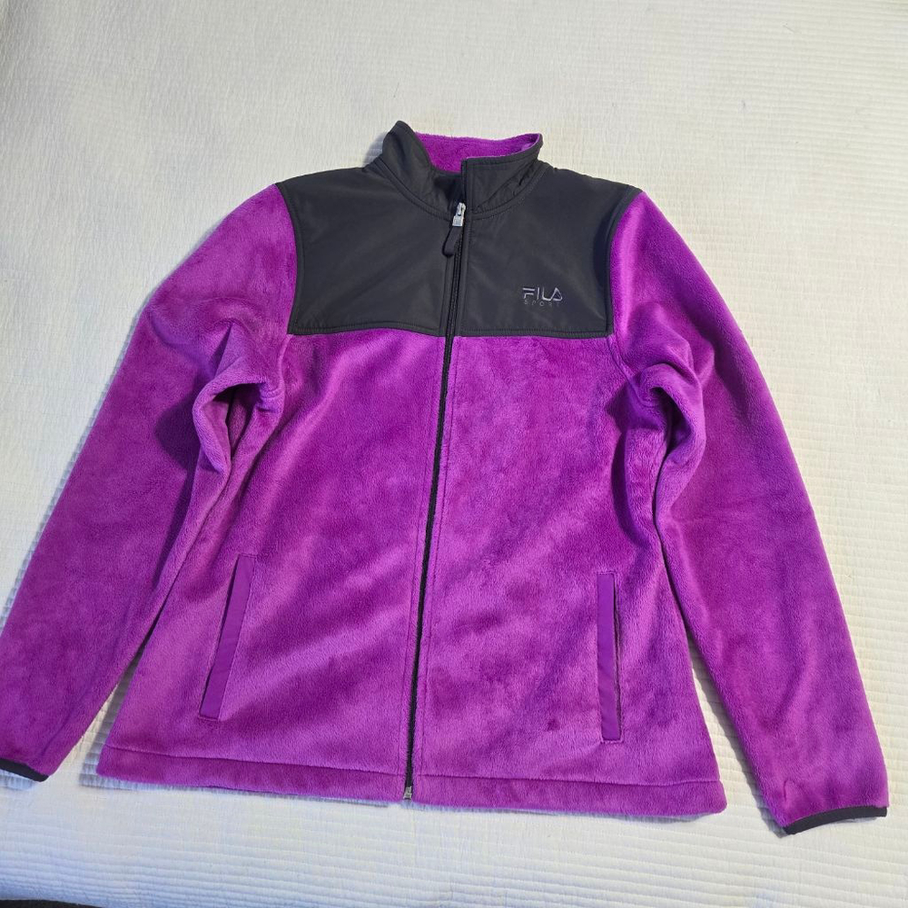 Women's Fila Sport Purple Fleece Jacket M
